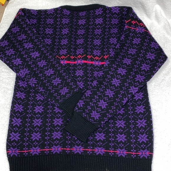 Vintage 80’s Stowe Woolens Vermont wool sweater men’s large - Picture 5 of 8